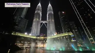 Kuala Lumpur Petronas Twin Towers Photo Point / Symphony Lake Water Show Suria KLCC