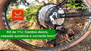 Review kit rela&ccedil;&atilde;o 11 velocidades: cambio, cassete e corrente do aliexpress depois de 2mil km