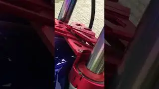 STABILIZER SHOCK RCB DI SATRIA #modifikasimotor #modifikasisatria #satriafu #shorts
