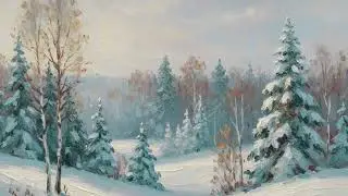 Winter TV Art Silent Screensaver High Resolution | Winter Inspired Wallpaper | 8 Scenes For 2 Hours