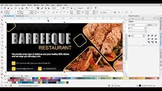 CorelDraw Tutorial ll Simple web banner design in CorelDraw x7