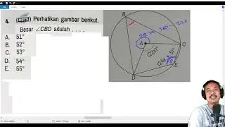 sudut pusat dan sudut keliling , matematika kelas 11 k merdeka latihan no 4