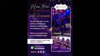 Happy New Year 2026 ✨ Welcome the Year with Refined Style | Luxury Event Decor by YUVASA