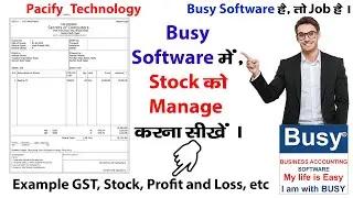4 Stock Management in Busy Accounting Software #accounting #busysoftware #tallyprime #tutorial
