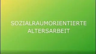 Pro Senectute | Sozialraumorientierte Altersarbeit