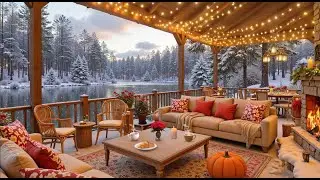Warm coffee shop vibes mixed with soft piano jazz for relaxing winter moments.