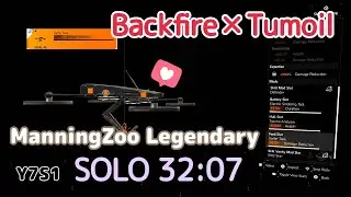 【NoSkips🦁Glitchless】Manning National Zoo🧸Legendary SOLO(32:07)PS5【The Division2】