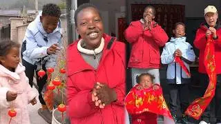 Experience Chinese New Year with an African Wife! 🧨Firecrackers & Red Lanterns
