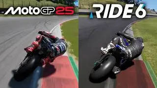 MotoGP 25 vs RIDE 6 | Gameplay Comparison