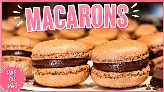 Reteta de macarons\ macarons cu ciocolata\ ganaj de ciocolata\ macarons