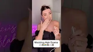 Wedding hair DRAMA 🥴🏳️&zwj;⚧️ #transgender #woman #fyp #bride #transition #hair #drama