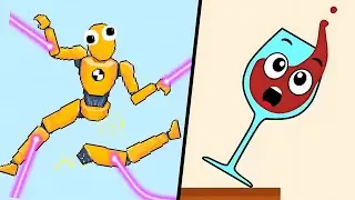 RAGDOLL BREAK vs  HAPPY GLASS 3D/Spill It /LUCKY BALLS - Ragdoll cat Ragdoll Spiderman,Part#794.