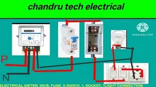 ELECTRICAL METER. MCB. FUSE. 2.SWICH. 1.SOCKET. 1LIGHT CONNECTION 