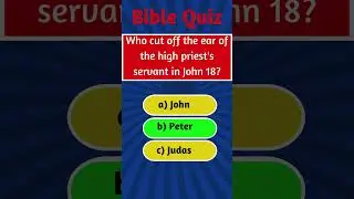 How Well Do You Know the Book of John? 🤔 Bible Quiz|| Take This Quick Quiz!!