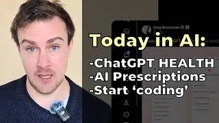 Today in AI: ChatGPT Health Launches, Utah Allows AI Prescriptions, Claude Code Builds in Minutes