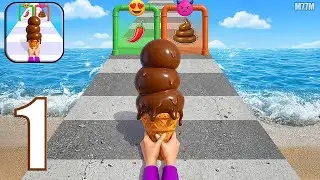 Stacky Ice Cream Runner - Gameplay Walkthrough Part 1 (Android,iOS)
