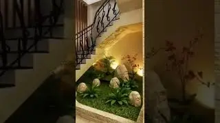 small garden under stairs ... planting ideas