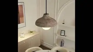 Vintage Light Fixtures Japanese-style Resin Pendant Light