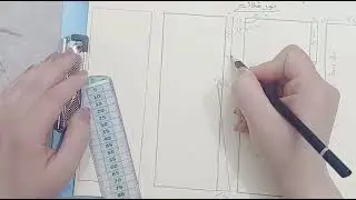 رسم الجلابيه الرجاليه ( قالب الخلف) بأسهل طريقه ممكنه