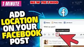 How to add location on your Facebook post laptop/pc 2024