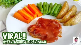 VIRAL!! STEAK AYAM SAOS BBQ🔥 BBQ CHICKEN STEAK✨