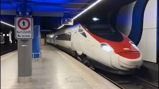 Einfahrt des (SBB RABe 503) beim Zürich Flughafen
