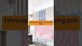 🥅Retractable Clothes Drying Rod: A Must - Have for Drying Quilts and Clothes #goodthing dryingrack