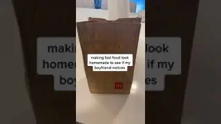 Making fast food look homemade to see if my boyfriend notices | Amani & Israel #Shorts