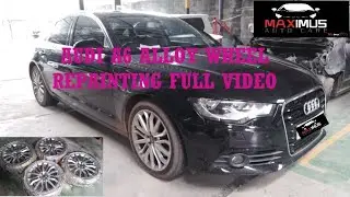 AUDI A6 ALLOY WHEEL REPAINTING FULL VIDEO IN MAXIMUS AUTO CARE