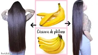 No Vuelvas a Tirar la Cáscara de Plátano-Banana🍌CRECE TÚ CABELLO!!