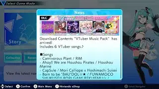 VTuber Music Pack DLC overview for Groove Coaster Future Performers