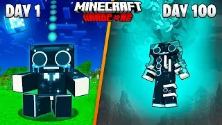 I Survived 100 Days as WARDEN SPEAKER HEAD in Hardcore Minecraft