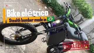 Bike elétrica stealth bomber mais insana feita no Brasil #bikeeletrica #mobilidadeeletrica #ebike