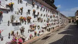 Il cimitero di Corigliano Calabro.