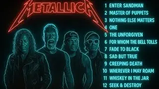 Best Guitar Riffs & Slow Rock Magic | Metallica Collection in Emo Rock Playlist Live Concert