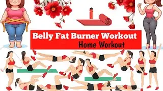 Belly Fat Burning Workout ❤️🔥 With Simple Moves ❤️ Home Workout