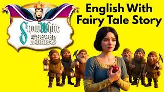 Snow White and the Seven Dwarfs - Full Story In Easy English | Learn English Through Story