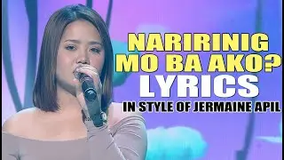 NARIRINIG MO BA AKO LYRICS IN STYLE OF JERMAINE APIL CONTEST PIECE #contest #vocal #lyrics #opm