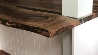 Wild Walnut Kitchen Island Worktop by Earthy Timber. Luxury Furniture designed & crafted in England