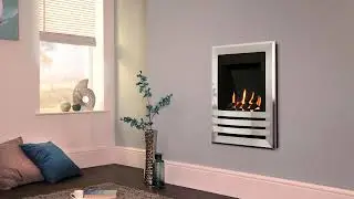 Flavel Windsor Contemporary Wall Mounted Gas Fire | Modern Hole-in-the-Wall Fireplace for Any Home 🔥