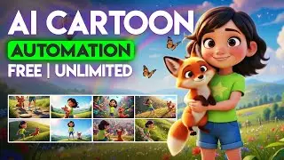 Make Full 3D Cartoon Animation FAST with FREE AI Tools | Consistent Characters + Automated Workflow