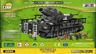 Cobi Instructions | Small Army / WW2 | 2532 | 60 cm Karl-Ger&auml;t 040 Thor Limited Edition