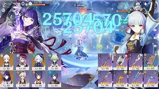 New 4.2 Abyss - F2P Ayaka Freeze & Raiden National Destroy Spiral Abyss Floor 12 - Genshin Impact