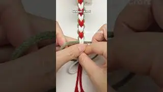 How to Tie Wheat Knot 2601078 Quick Macrame Tutorial #shortstutorial #knot #diy#handmade #macrame