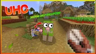 Minecraft UHC But Shearing Sheep Gives OP Items