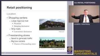 Topic 15.5 Retail positioning - Location, advertising