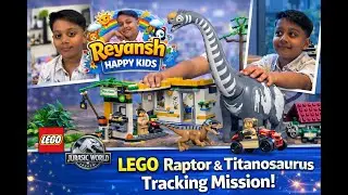 Reyansh Builds & Plays with LEGO Raptor & Titanosaurus 🦖 | Dino Adventure Fun!