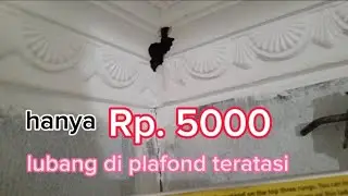 CARA MEMPERBAIKI PLAFOND GYPSUM YANG BERLUBANG