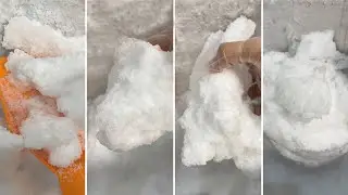 FREEZER FROST EATING / WHITE ICE EATING / ASMR / COMPILATION 