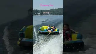 Fun #lakelife #swimming #tubing #kids